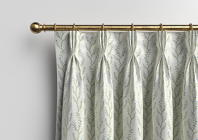 Boughton Faux Silk, Blue - Made to Measure Curtains - Image 11